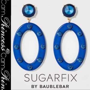 🆕Baublebar SUGARFIX Blue Oval Stone Earring NWT